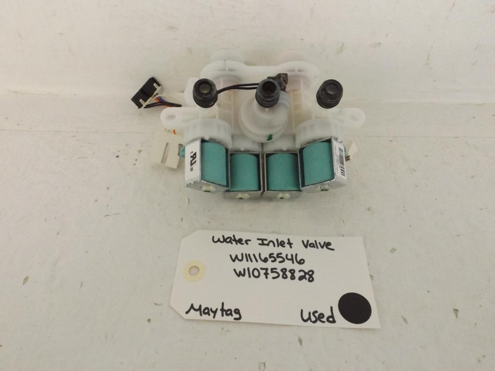 Maytag Washer W11165546 W10758828 Water Inlet Valve Used Maytag Washer W11165546 W10758828 Water Inlet Valve Used